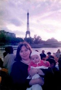 Mariah in paris as newborn